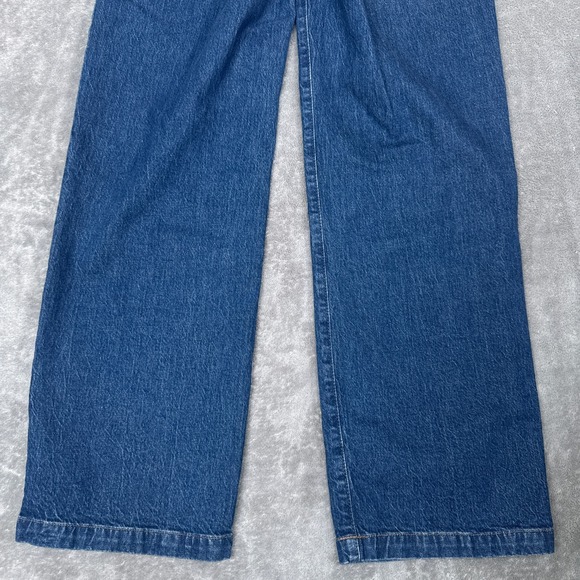 Madewell Jeans Women 25 Denim The Perfect Vintage Wide Leg Patch Pockets Trouser - Picture 9 of 14